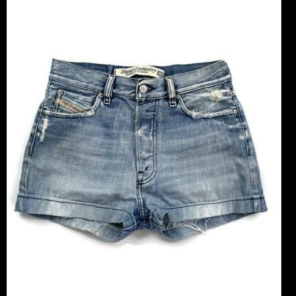 diesel denim shorts womens